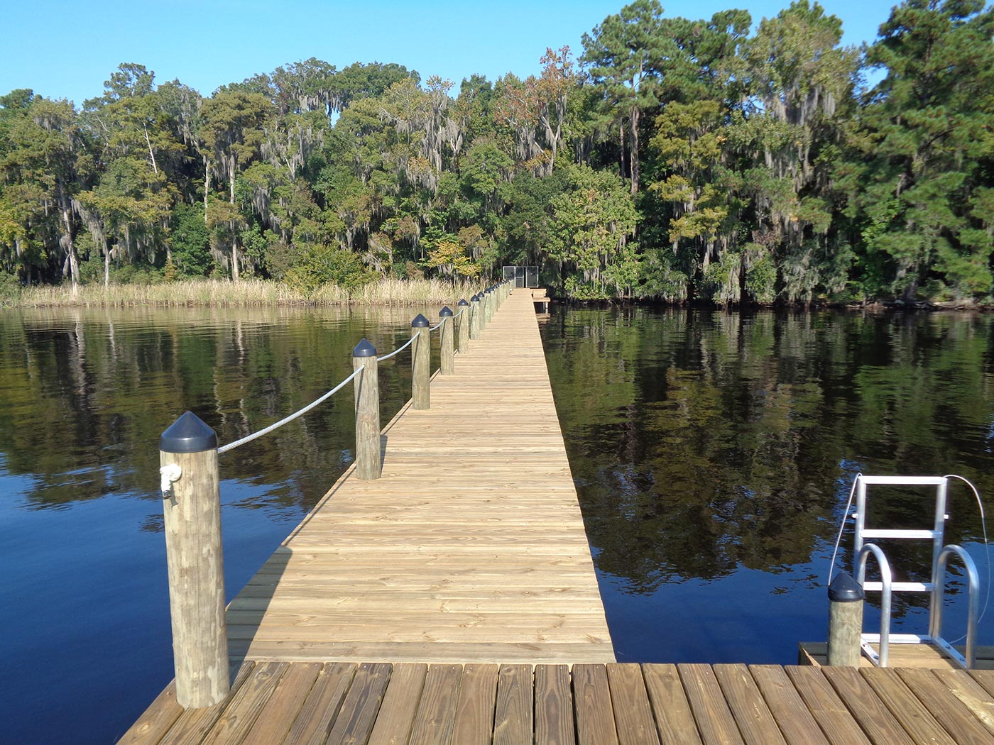 Floating dock with bridge Northeast, Florida, Jacksonville